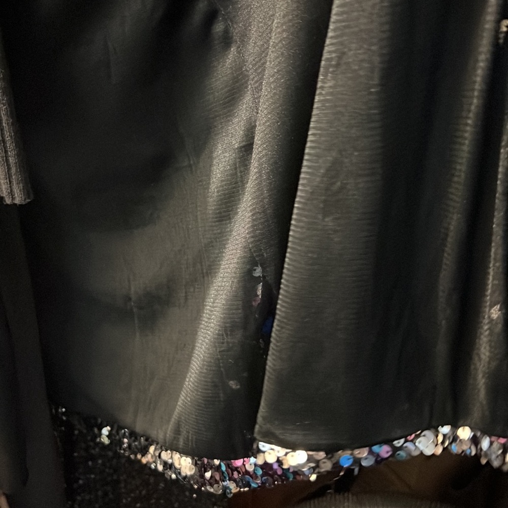 Sequin Open Front Cardigan With Pockets - image 3
